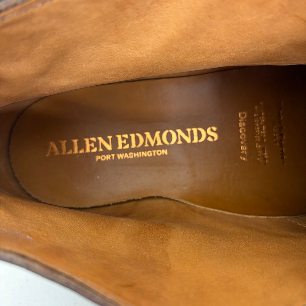 Allen Edmonds Discovery Chukka Boots Mens 10 B Brown Leather Suede 3982 Narrow - Picture 7 of 10